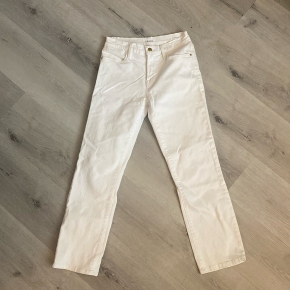 Frame White Le High Straight Denim Size 26 - Picture 2 of 8